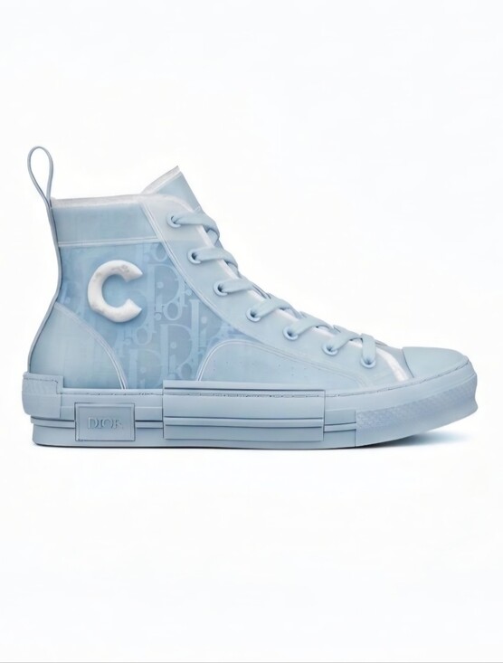 Dior Other - Dior x Daniel Arsham B23 High-Top Sneakers Oblique Light Blue Size 46 / US 12.5